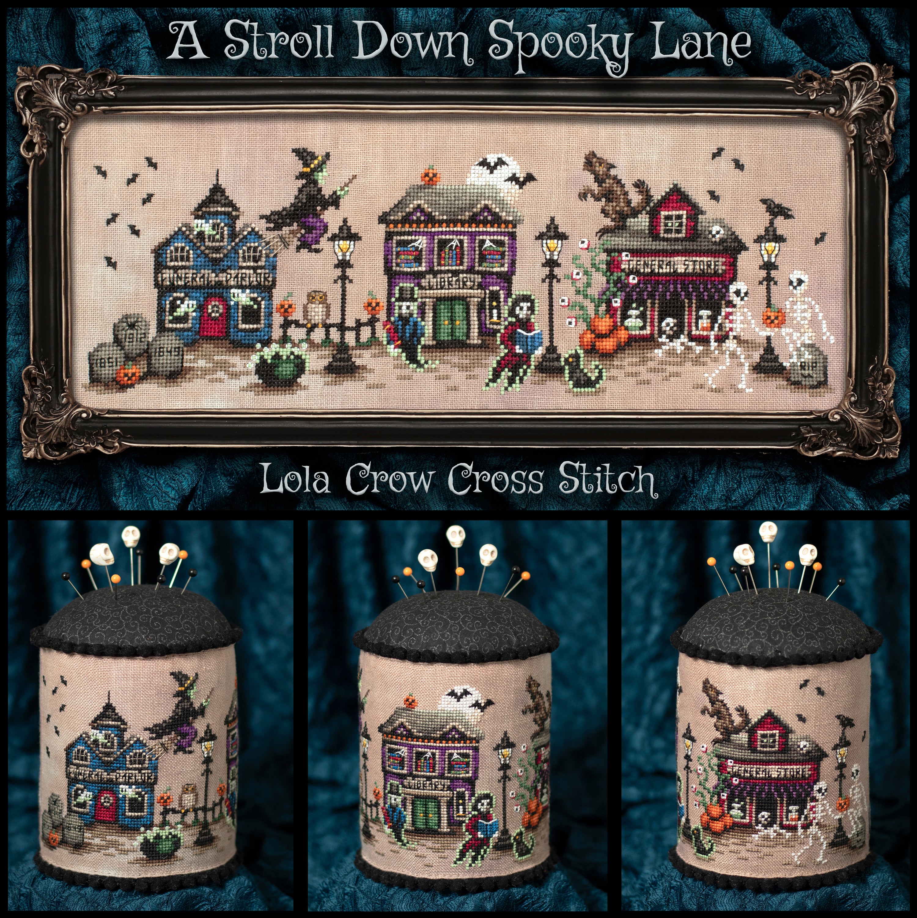 PRE-ORDER Lola Crow Cross Stitch - A Stroll Down Spooky Lane