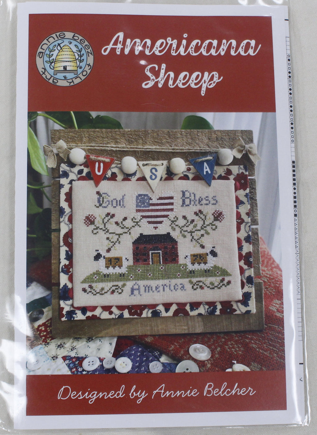 Annie Beez Folk Art - Americana Sheep
