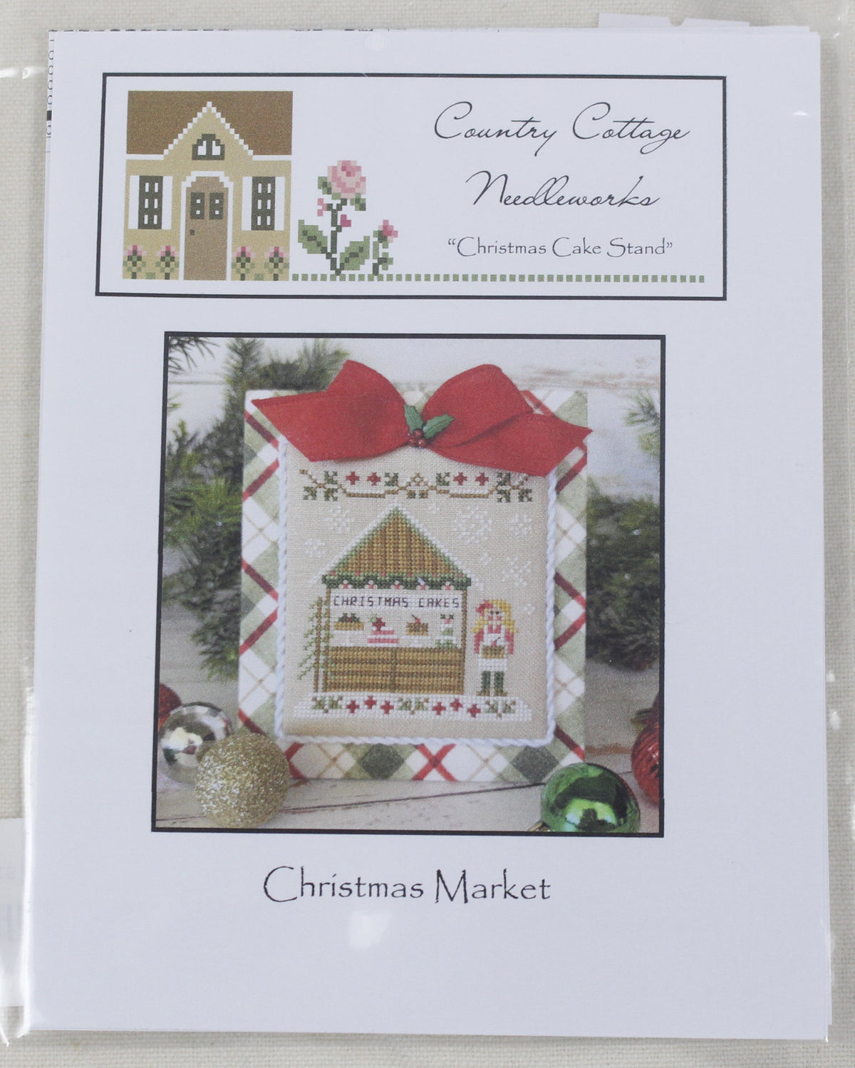 Country Cottage Needleworks - Christmas Cake Stand (Christmas Market)
