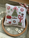 PRE-ORDER Stitches by Ethel - Christmas Spools Pinkeep