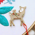 Flamingo Toes - Floral Deer Needleminder