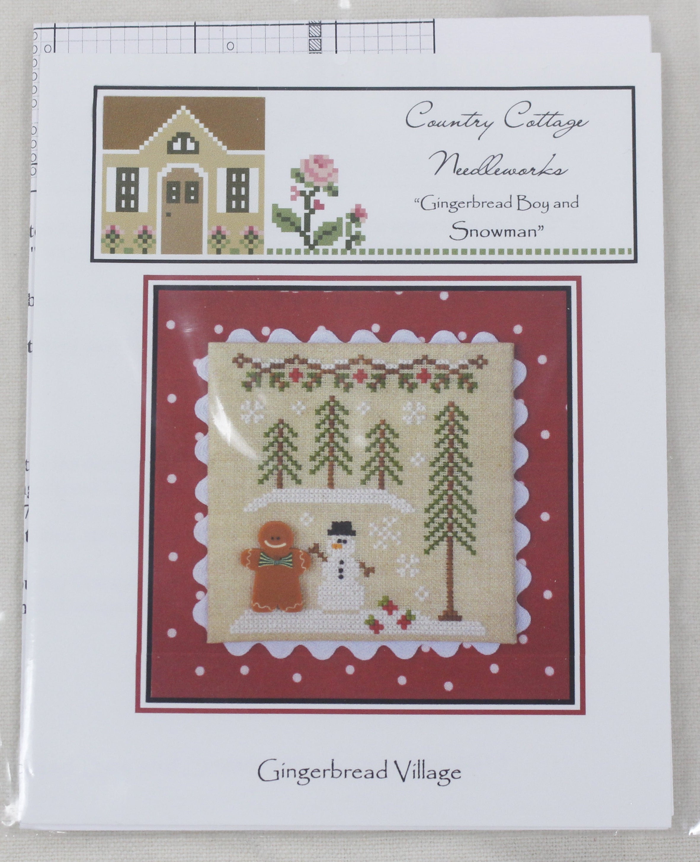 Country Cottage Needleworks - Gingerbread Boy and Snowman (Gingerbread Village)