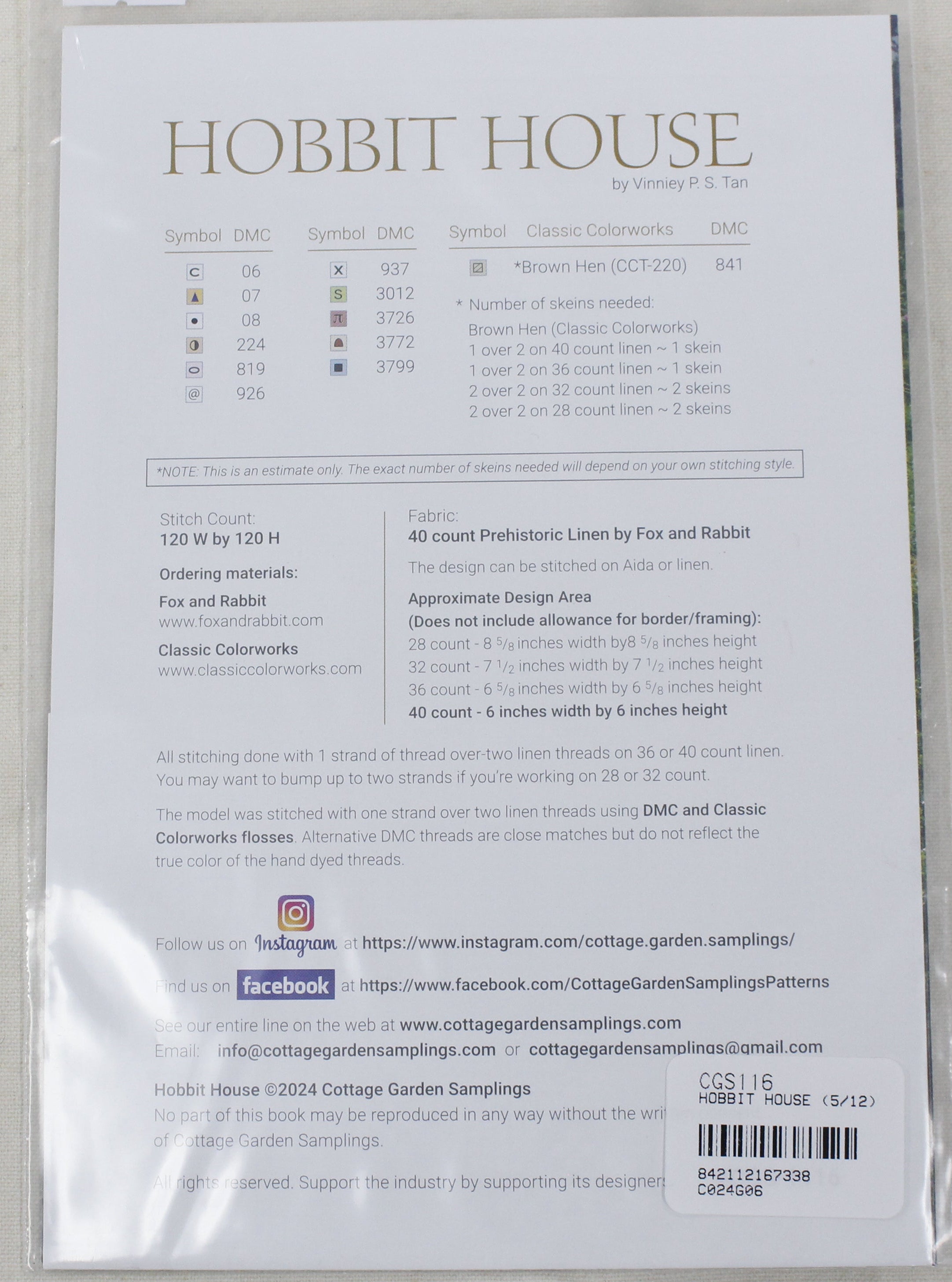Cottage Garden Samplings - Hobbit House