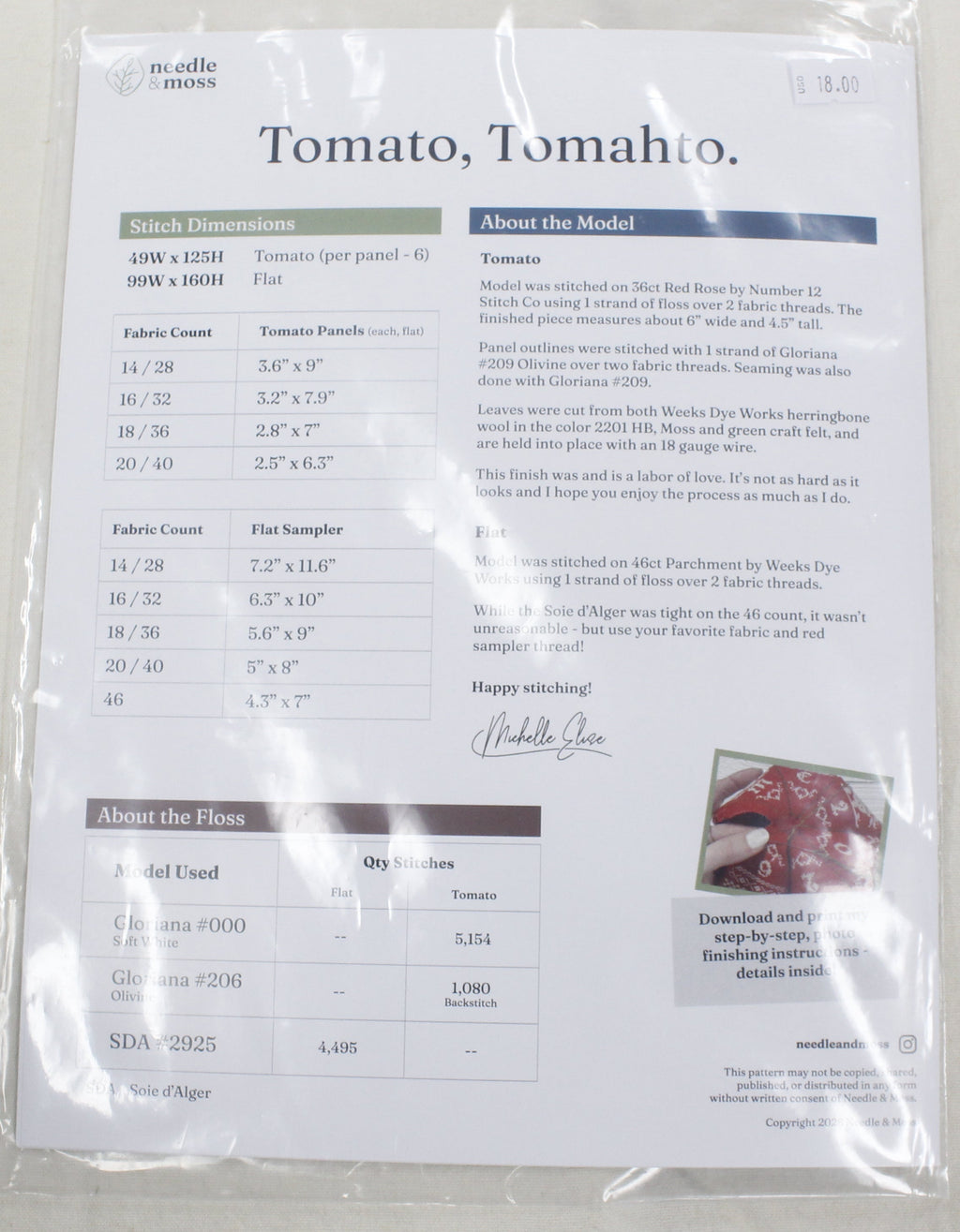 Needle and Moss - Tomato, Tomahto