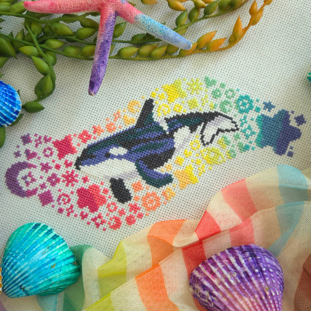 PRE-ORDER BAD Stitch Cross Stitch - Rainbow Current
