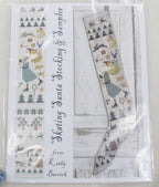 Kathy Barrick - Skating Santa Stocking and Sampler