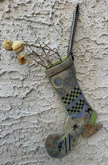 PRE-ORDER Rebel Stitcher Designs - Witch's Boot Stocking
