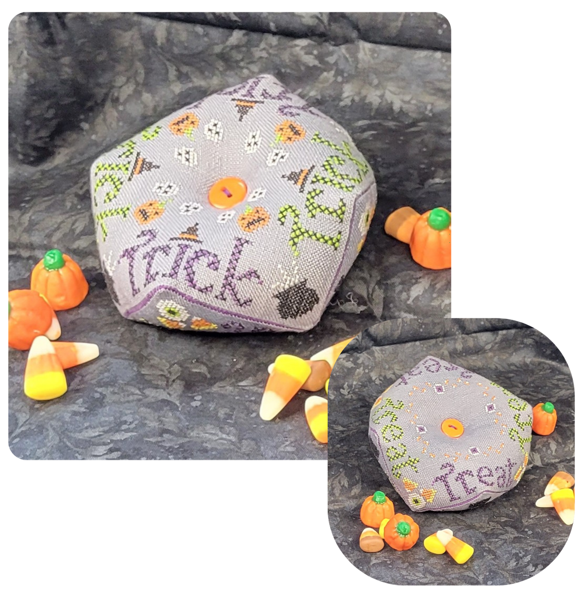 PRE-ORDER Wildflower Stitching - Trick or Treat Biscornu