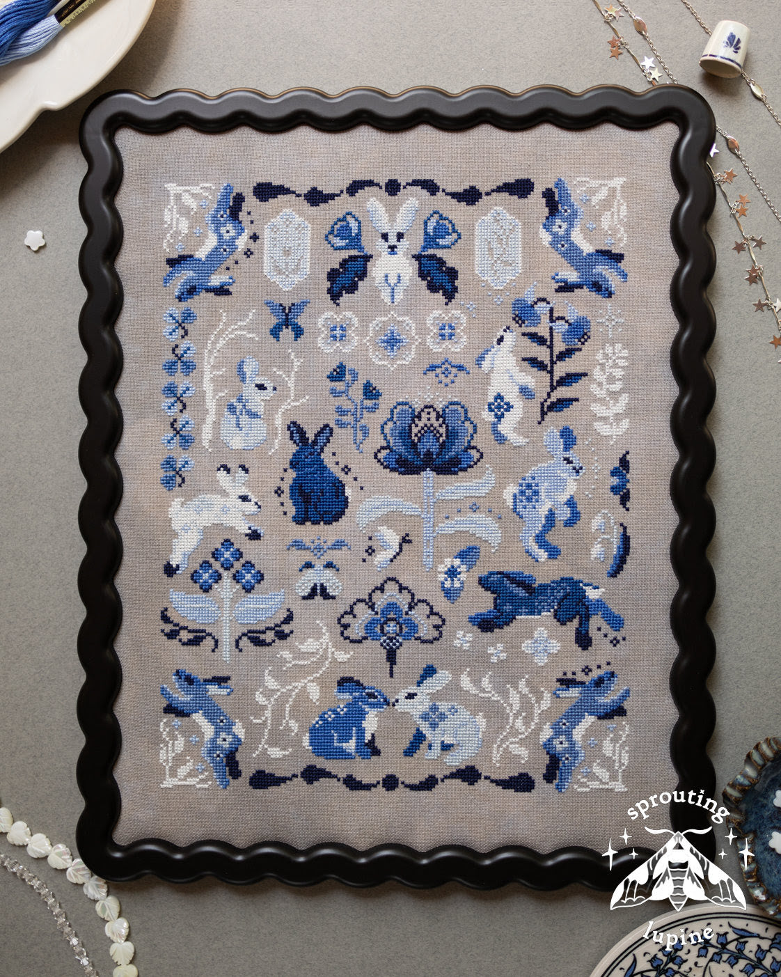 PRE-ORDER Sprouting Lupine - Delft Bunnies