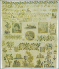 PRE-ORDER 1884 Stitchery Designs - Weeping Willow & Rose Sampler